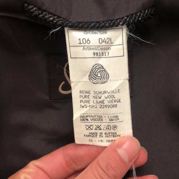 Sinardi Baumler Blazer Wool Men's size 46R - Picture 6 of 9